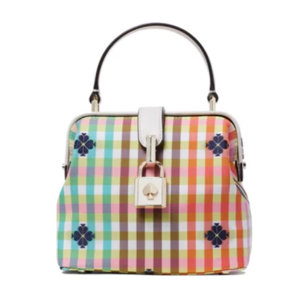 Kate Spade New York  THE REMEDY BELLA PLAID TOP HANDLE BAG